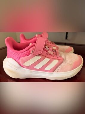 adidas Kids Pink and White Athletic Sneakers